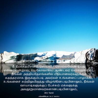 Picture 03 - எசேக்கியேல் 36:3 TAMIRV - நீ தீர்க்கதரிசனம் - Bible Verse Picture