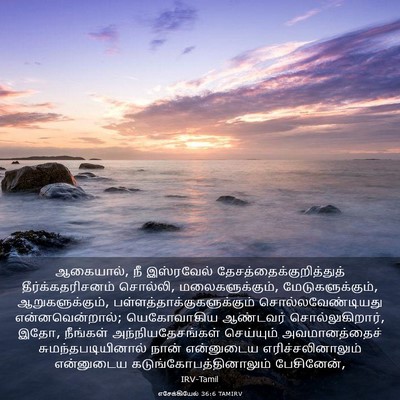 Picture 03 - எசேக்கியேல் 36:6 TAMIRV - ஆகையால், நீ - Bible Verse Picture