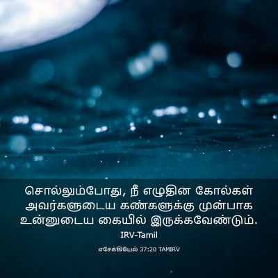 Picture 03 - எசேக்கியேல் 37:20 TAMIRV - சொல்லும்போது, நீ - Bible Verse Picture