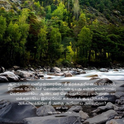 Picture 03 - எசேக்கியேல் 38:14 TAMIRV - ஆகையால் - Bible Verse Picture