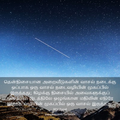 Picture 03 - எசேக்கியேல் 42:12 TAMIRV - தென்திசையான - Bible Verse Picture