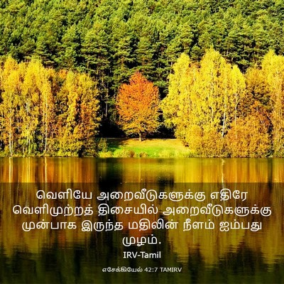 Picture 03 - எசேக்கியேல் 42:7 TAMIRV - வெளியே - Bible Verse Picture
