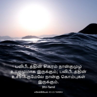 Picture 03 - எசேக்கியேல் 43:15 TAMIRV - பலிபீடத்தின் - Bible Verse Picture