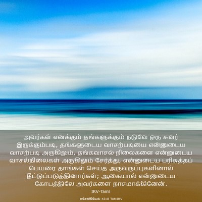 Picture 03 - எசேக்கியேல் 43:8 TAMIRV - அவர்கள் எனக்கும் - Bible Verse Picture