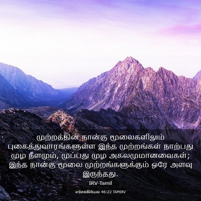 Picture 03 - எசேக்கியேல் 46:22 TAMIRV - முற்றத்தின் - Bible Verse Picture