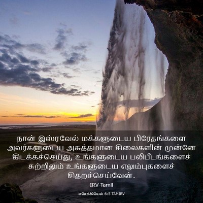 Picture 03 - எசேக்கியேல் 6:5 TAMIRV - நான் இஸ்ரவேல் - Bible Verse Picture