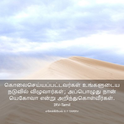 Picture 03 - எசேக்கியேல் 6:7 TAMIRV -  - Bible Verse Picture