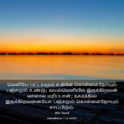 Picture 03 - எசேக்கியேல் 7:15 TAMIRV - வெளியே பட்டயமும் - Bible Verse Picture