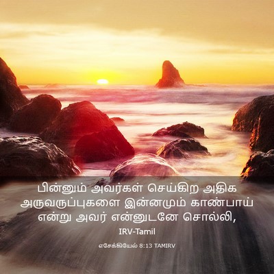 Picture 03 - எசேக்கியேல் 8:13 TAMIRV - பின்னும் அவர்கள் - Bible Verse Picture