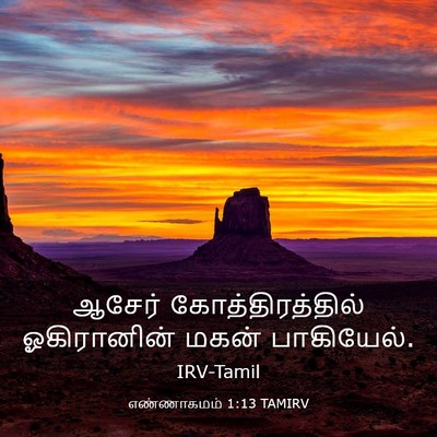 Picture 03 - எண்ணாகமம் 1:13 TAMIRV - ஆசேர் - Bible Verse Picture