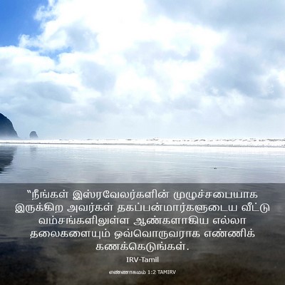 Picture 03 - எண்ணாகமம் 1:2 TAMIRV - “நீங்கள் - Bible Verse Picture