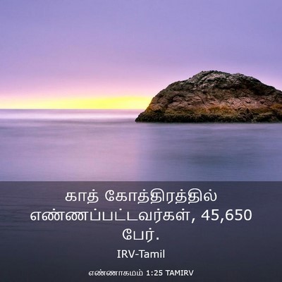 Picture 03 - எண்ணாகமம் 1:25 TAMIRV - காத் - Bible Verse Picture