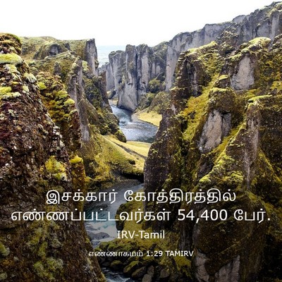 Picture 03 - எண்ணாகமம் 1:29 TAMIRV - இசக்கார் - Bible Verse Picture