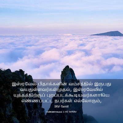 Picture 03 - எண்ணாகமம் 1:45 TAMIRV - இஸ்ரவேல் - Bible Verse Picture