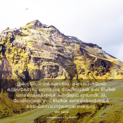 Picture 03 - எண்ணாகமம் 1:53 TAMIRV - இஸ்ரவேல் - Bible Verse Picture