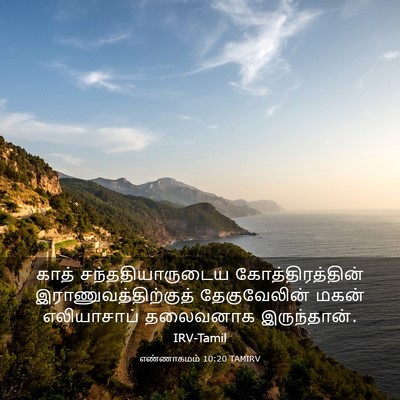 Picture 03 - எண்ணாகமம் 10:20 TAMIRV - காத் - Bible Verse Picture