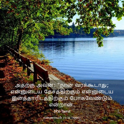 Picture 03 - எண்ணாகமம் 10:30 TAMIRV - அதற்கு அவன்: “நான் - Bible Verse Picture