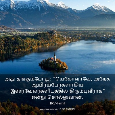 Picture 03 - எண்ணாகமம் 10:36 TAMIRV - அது தங்கும்போது: - Bible Verse Picture