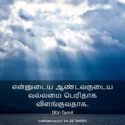 Picture 03 - எண்ணாகமம் 14:18 TAMIRV - என்னுடைய - Bible Verse Picture