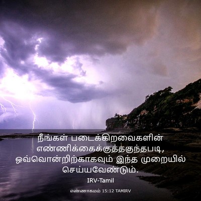 Picture 03 - எண்ணாகமம் 15:12 TAMIRV - நீங்கள் - Bible Verse Picture