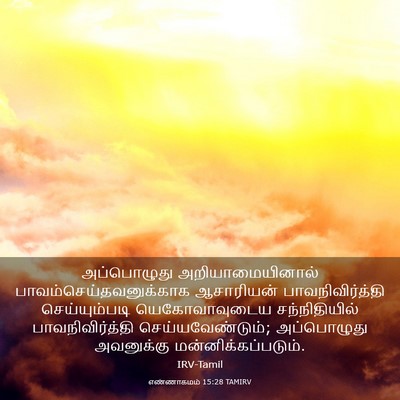 Picture 03 - எண்ணாகமம் 15:28 TAMIRV - அப்பொழுது - Bible Verse Picture