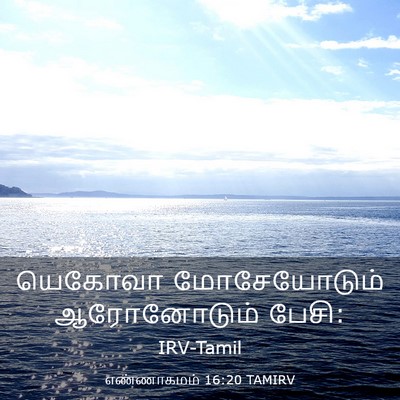 Picture 03 - எண்ணாகமம் 16:20 TAMIRV - யெகோவா மோசேயோடும் - Bible Verse Picture
