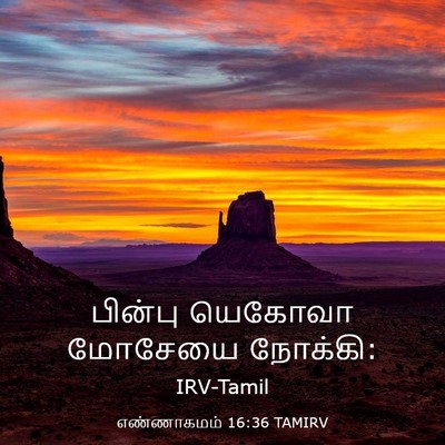 Picture 03 - எண்ணாகமம் 16:36 TAMIRV - பின்பு யெகோவா - Bible Verse Picture