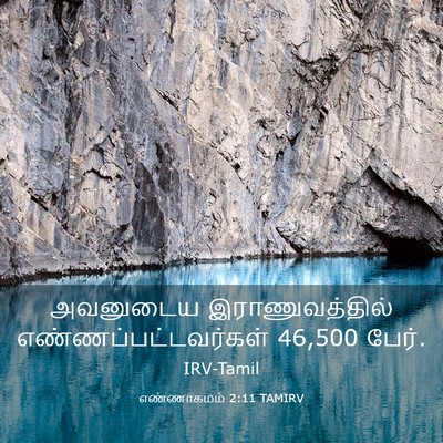 Picture 03 - எண்ணாகமம் 2:11 TAMIRV - அவனுடைய - Bible Verse Picture