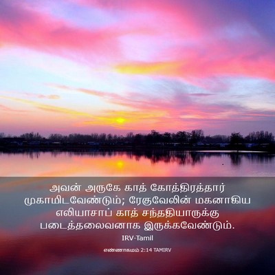 Picture 03 - எண்ணாகமம் 2:14 TAMIRV - அவன் அருகே காத் - Bible Verse Picture