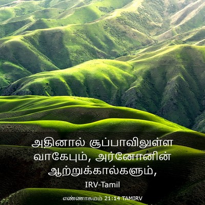 Picture 03 - எண்ணாகமம் 21:14 TAMIRV - அதினால் - Bible Verse Picture