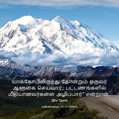 Picture 03 - எண்ணாகமம் 24:19 TAMIRV - யாக்கோபிலிருந்து - Bible Verse Picture