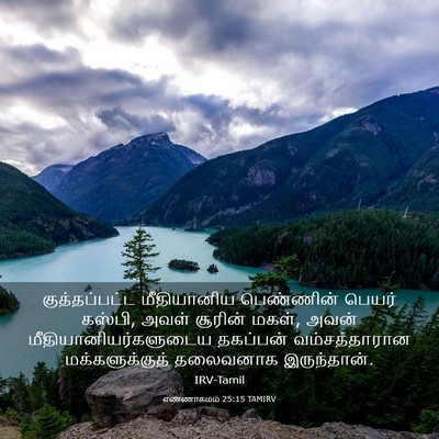Picture 03 - எண்ணாகமம் 25:15 TAMIRV - குத்தப்பட்ட - Bible Verse Picture