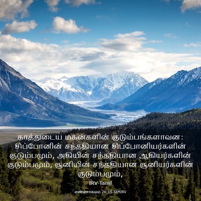 Picture 03 - எண்ணாகமம் 26:15 TAMIRV - காத்துடைய - Bible Verse Picture