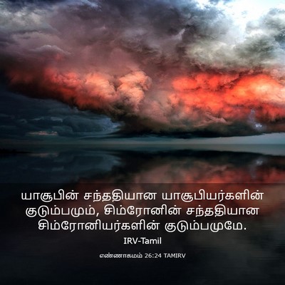 Picture 03 - எண்ணாகமம் 26:24 TAMIRV - யாசூபின் - Bible Verse Picture
