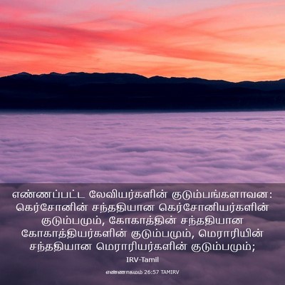 Picture 03 - எண்ணாகமம் 26:57 TAMIRV - எண்ணப்பட்ட - Bible Verse Picture