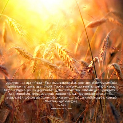 Picture 03 - எண்ணாகமம் 27:21 TAMIRV - அவனுடைய - Bible Verse Picture