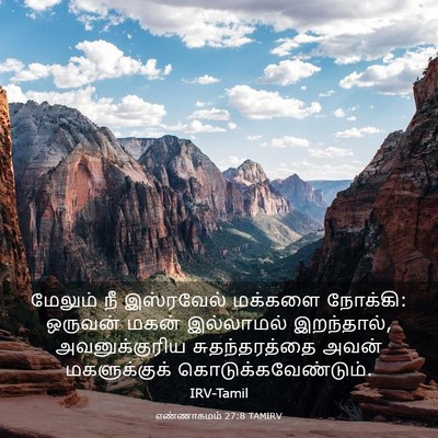 Picture 03 - எண்ணாகமம் 27:8 TAMIRV - மேலும் நீ - Bible Verse Picture