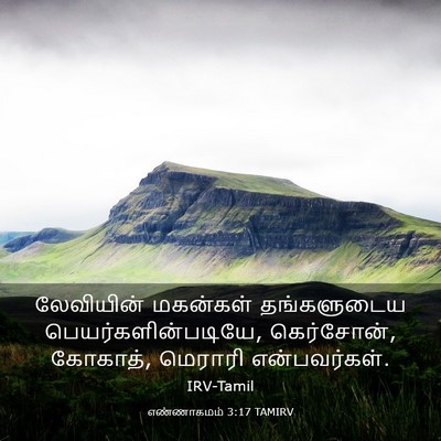 Picture 03 - எண்ணாகமம் 3:17 TAMIRV - லேவியின் மகன்கள் - Bible Verse Picture