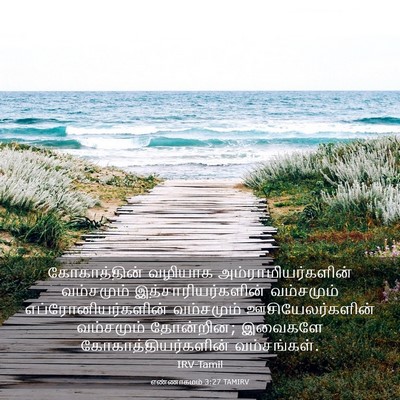 Picture 03 - எண்ணாகமம் 3:27 TAMIRV - கோகாத்தின் வழியாக - Bible Verse Picture