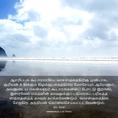 Picture 03 - எண்ணாகமம் 3:38 TAMIRV - ஆசரிப்புக் - Bible Verse Picture