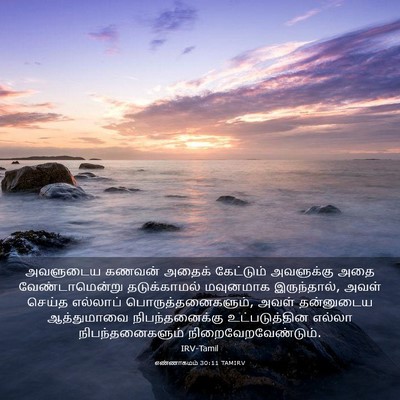 Picture 03 - எண்ணாகமம் 30:11 TAMIRV - அவளுடைய கணவன் - Bible Verse Picture