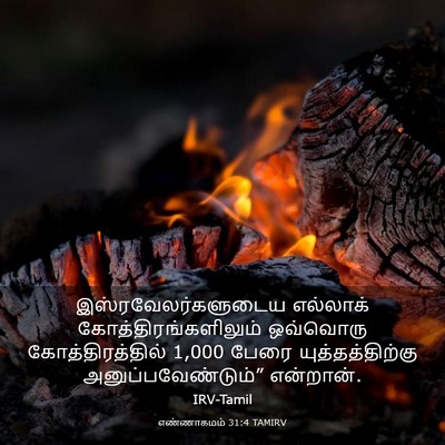 Picture 03 - எண்ணாகமம் 31:4 TAMIRV - இஸ்ரவேலர்களுடைய - Bible Verse Picture