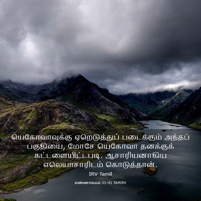 Picture 03 - எண்ணாகமம் 31:41 TAMIRV - யெகோவாவுக்கு - Bible Verse Picture