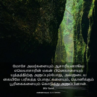 Picture 03 - எண்ணாகமம் 31:6 TAMIRV - மோசே அவர்களையும் - Bible Verse Picture