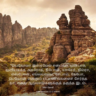 Picture 03 - எண்ணாகமம் 32:3 TAMIRV - “யெகோவா இஸ்ரவேல் - Bible Verse Picture