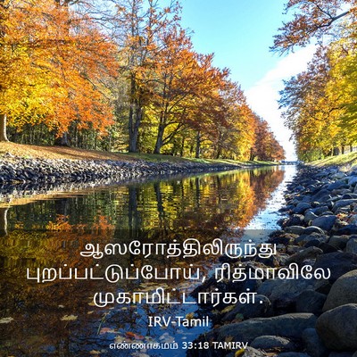 Picture 03 - எண்ணாகமம் 33:18 TAMIRV - ஆஸரோத்திலிருந்து - Bible Verse Picture