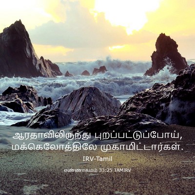 Picture 03 - எண்ணாகமம் 33:25 TAMIRV - ஆரதாவிலிருந்து - Bible Verse Picture