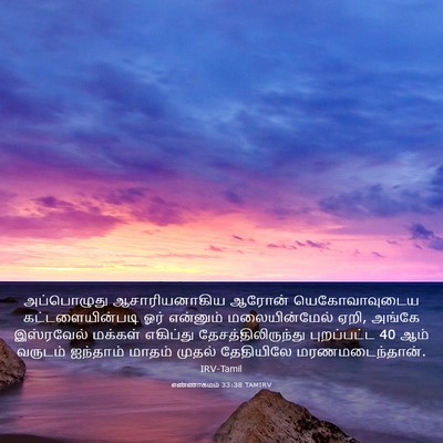 Picture 03 - எண்ணாகமம் 33:38 TAMIRV - அப்பொழுது - Bible Verse Picture