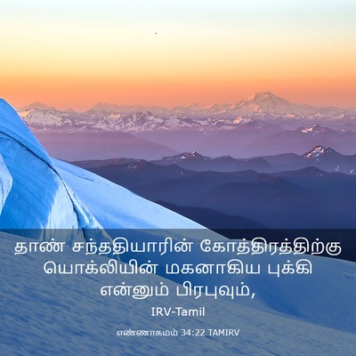 Picture 03 - எண்ணாகமம் 34:22 TAMIRV - தாண் சந்ததியாரின் - Bible Verse Picture