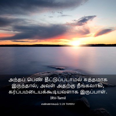 Picture 03 - எண்ணாகமம் 5:28 TAMIRV - அந்தப் பெண் - Bible Verse Picture